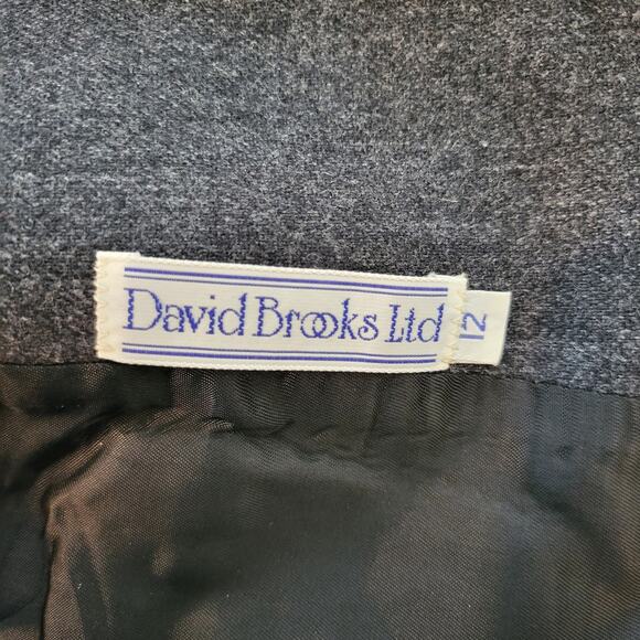 David Brooks Woman's  Dark Gray Blazer Size 12  #115 - Picture 6 of 10